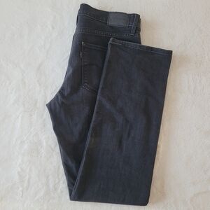 Levis 314 Shaping Straight Black Denim Jeans Womens W29 L32